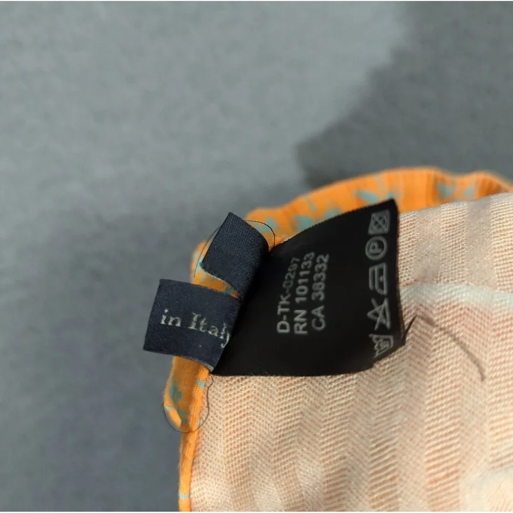 Zegna Sport Swim Trunks Men's L Orange Travel Vacation Beach